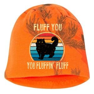 Fluff You You Fluffin Fluff Funny Cat Kitten Lovers Gift Kati - Camo Knit Beanie