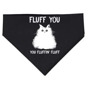 Fluff You You Fluffin' Fluff Shirt Funny Cat Kitten TShirts USA-Made Doggie Bandana