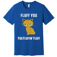 Fluff You You Fluffin' Fluff Funny Cute And Angry Cat Kitten Gift Premium T-Shirt