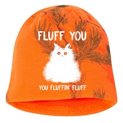 Fluff You Youcool Giftfluffin Fluff Funny Cat Kitten Gift Kati - Camo Knit Beanie