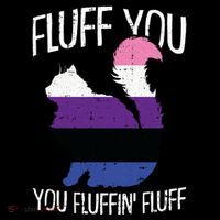 Fluff You You Fluffin Fluff Gendergreat Giftfluid Pride Cat Lgbtgreat Giftq Cute Wool Snapback Cap