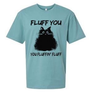 Fluff You You Fluffin Fluff Funny Cat Kitten Sueded Cloud Jersey T-Shirt