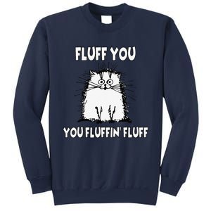 Fluff You You Fluffin Fluff Funny Cat Sweatshirt