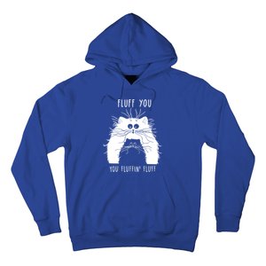 Fluff You You Fluffin' Fluff Cat Funny Cat Lover Funny Gift Hoodie