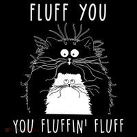 Fluff You You Fluffin' Fluff Cat Funny Sarcasm Cat Lover Gift Youth Performance Sprint T-Shirt