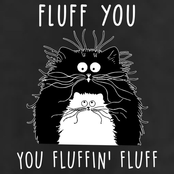 Fluff You You Fluffin' Fluff Cat Funny Sarcasm Cat Lover Gift Trucker Hat