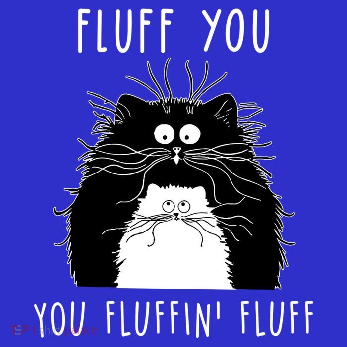 Fluff You You Fluffin' Fluff Cat Funny Sarcasm Cat Lover Gift Sustainable Knit Beanie