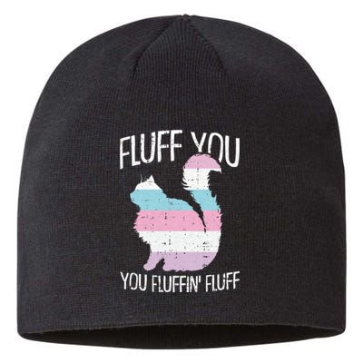 Fluff You You Fluffin Fluff Intersexual Pride Cat Lgbtq Sustainable Beanie