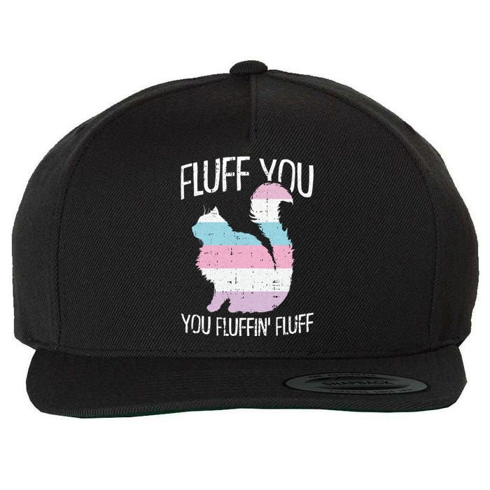 Fluff You You Fluffin Fluff Intersexual Pride Cat Lgbtq Wool Snapback Cap