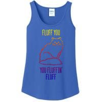 Fluff You You Fluffin' Fluff Funny Cat Kitten Lovers Gift Ladies Essential Tank