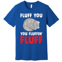 Fluff You You Fluffin' Fluff Funny Cat Kitten Lovers Pet Cat Gift Premium T-Shirt