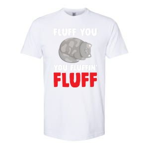 Fluff You You Fluffin' Fluff Funny Cat Kitten Lovers Pet Cat Gift Softstyle CVC T-Shirt