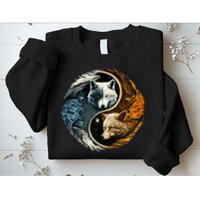 Fun Yin Yang Wolf Yin Yang Sweatshirt
