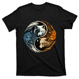 Fun Yin Yang Wolf Yin Yang T-Shirt