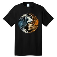 Fun Yin Yang Wolf Yin Yang Tall T-Shirt