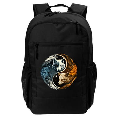 Fun Yin Yang Wolf Yin Yang Backpack