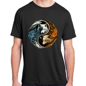 Fun Yin Yang Wolf Yin Yang Adult ChromaSoft Performance T-Shirt