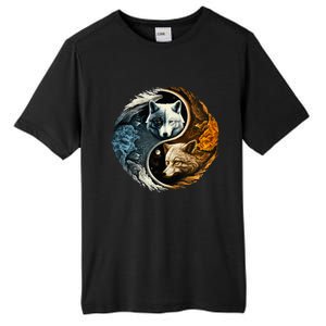 Fun Yin Yang Wolf Yin Yang Tall Fusion ChromaSoft Performance T-Shirt