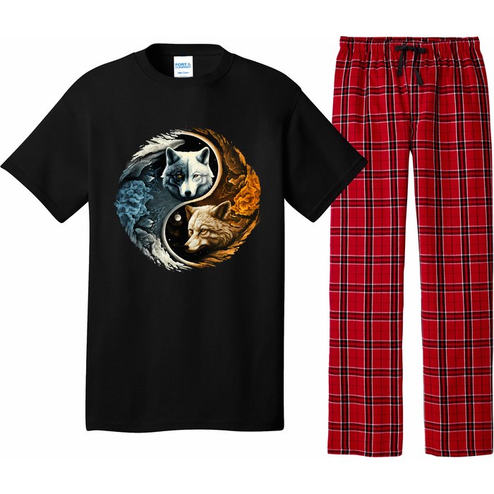 Fun Yin Yang Wolf Yin Yang Pajama Set