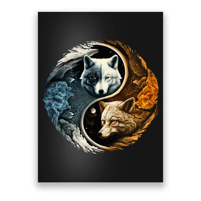 Fun Yin Yang Wolf Yin Yang Poster