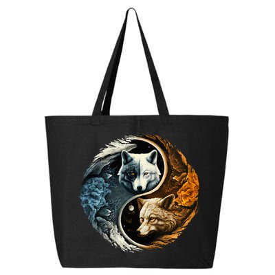 Fun Yin Yang Wolf Yin Yang 25L Jumbo Tote