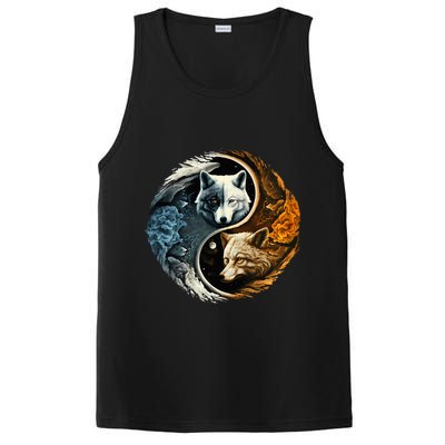 Fun Yin Yang Wolf Yin Yang PosiCharge Competitor Tank