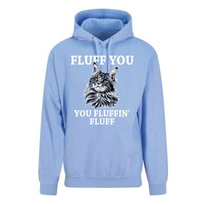 Fluff You You Fluffin' Fluff Funny Cat Litter Trending Gift Unisex Surf Hoodie