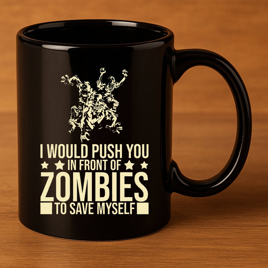 Funny Zombie Apocalypse Survivor Living Dead Zombies 11oz C Handle Ceramic Mug