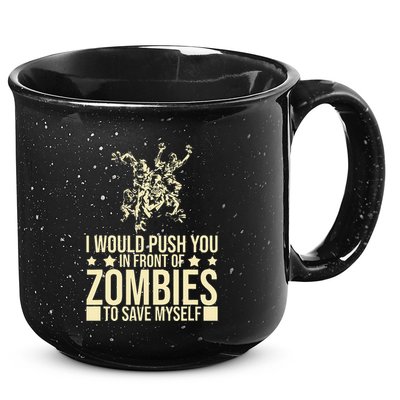 Funny Zombie Apocalypse Survivor Living Dead Zombies 15oz Campfire Ceramic Mug