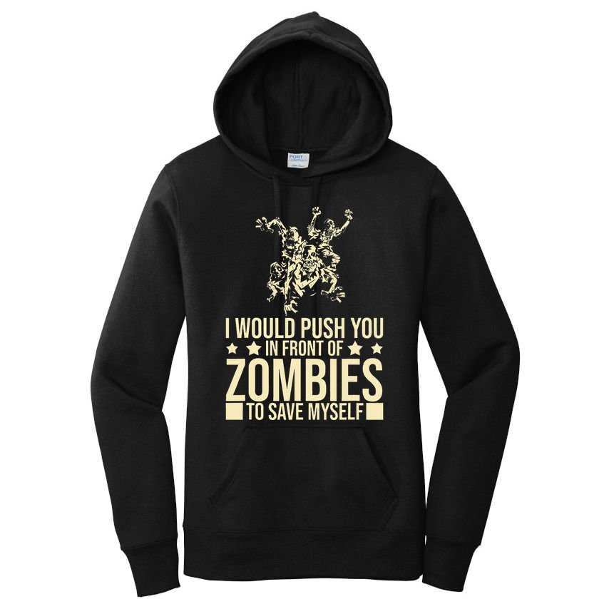 Funny Zombie Apocalypse Survivor Living Dead Zombies Women's Pullover Hoodie