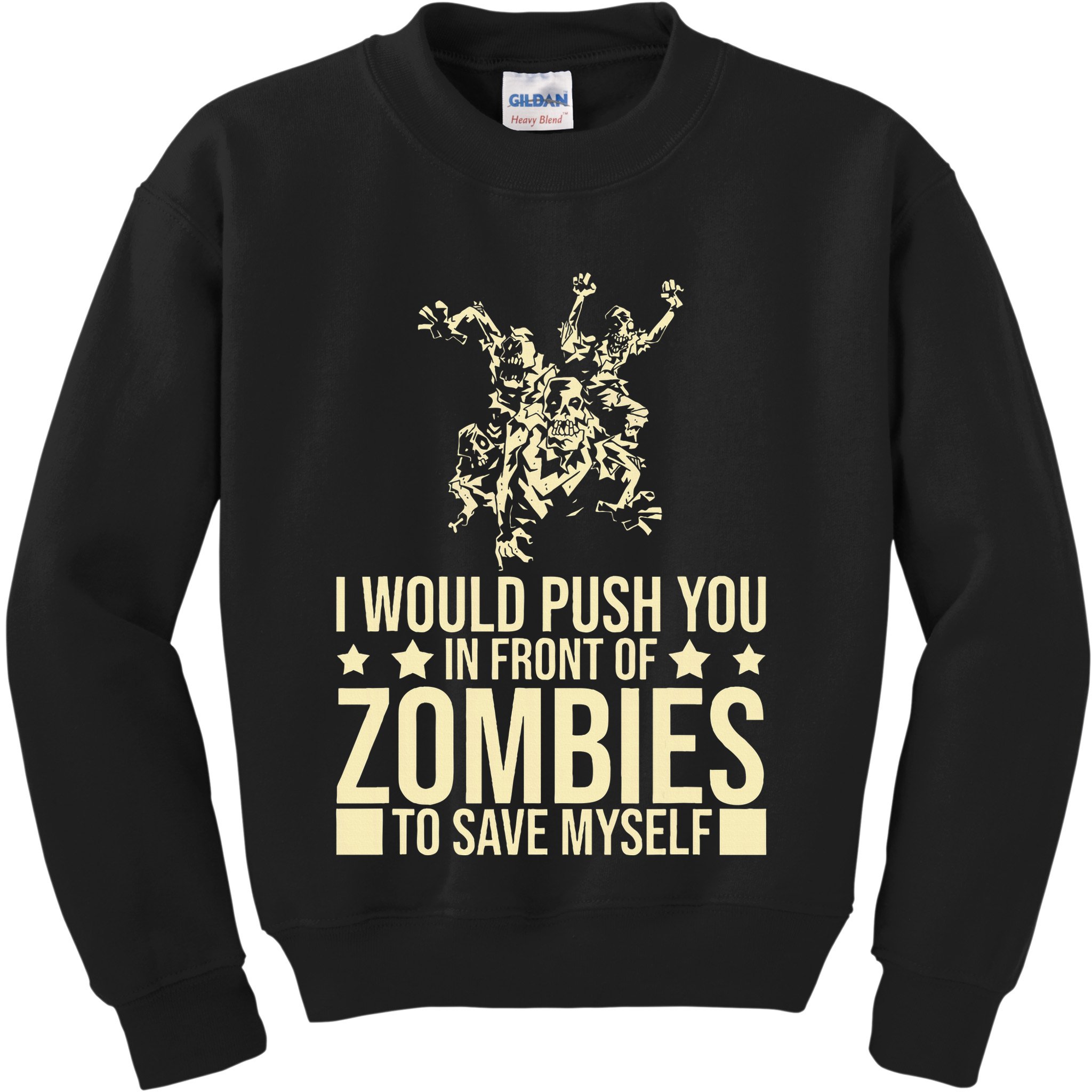 Funny Zombie Apocalypse Survivor Living Dead Zombies Kids Sweatshirt