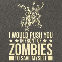 Funny Zombie Apocalypse Survivor Living Dead Zombies Cotton Canvas Backpack