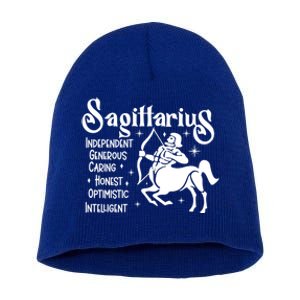 Funny Zodiac Astrology Sagittarius Horoscope Gift Short Acrylic Beanie