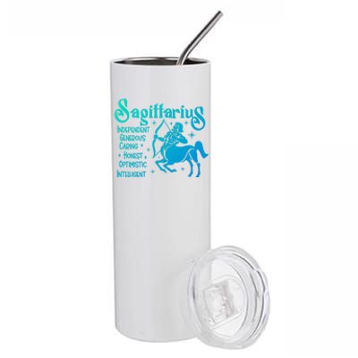 Funny Zodiac Astrology Sagittarius Horoscope Gift Stainless Steel Tumbler