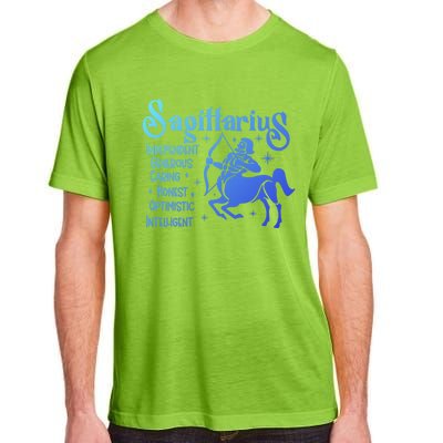 Funny Zodiac Astrology Sagittarius Horoscope Gift Adult ChromaSoft Performance T-Shirt