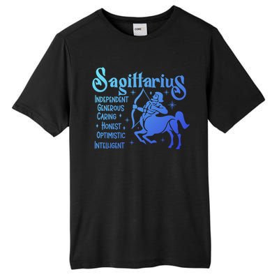 Funny Zodiac Astrology Sagittarius Horoscope Gift Tall Fusion ChromaSoft Performance T-Shirt