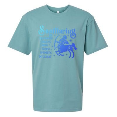 Funny Zodiac Astrology Sagittarius Horoscope Gift Sueded Cloud Jersey T-Shirt