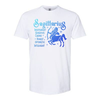 Funny Zodiac Astrology Sagittarius Horoscope Gift Softstyle CVC T-Shirt