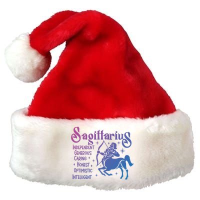 Funny Zodiac Astrology Sagittarius Horoscope Gift Premium Christmas Santa Hat