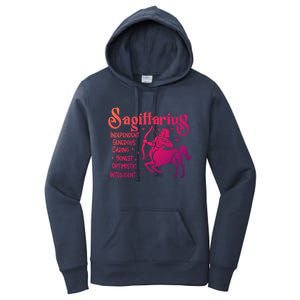 Funny Zodiac Astrology Sagittarius Horoscope Gift Women's Pullover Hoodie