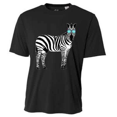 Funny Zoo Animal Africa Gift Zebra Cooling Performance Crew T-Shirt