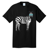 Funny Zoo Animal Africa Gift Zebra Tall T-Shirt