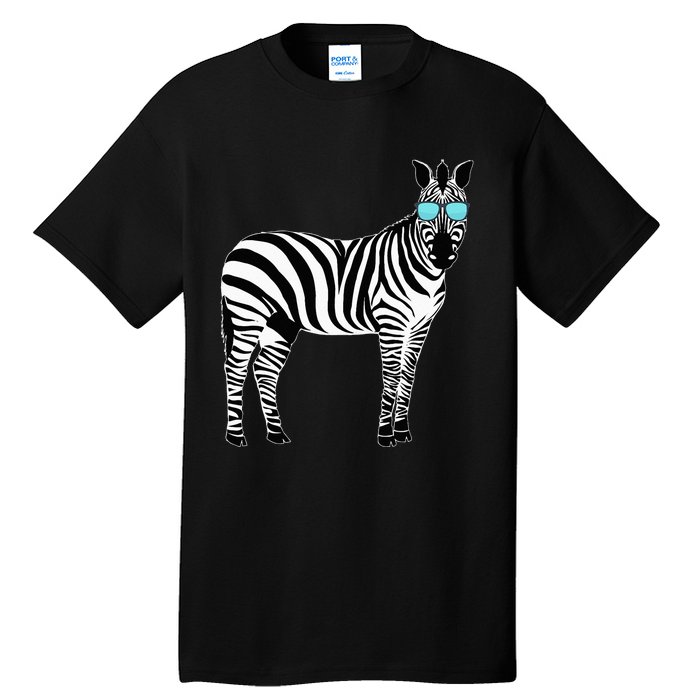 Funny Zoo Animal Africa Gift Zebra Tall T-Shirt