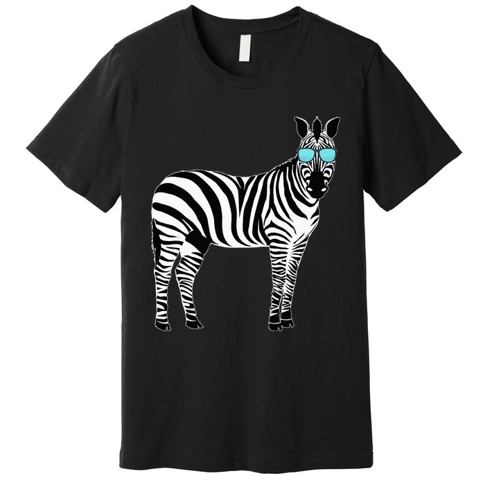 Funny Zoo Animal Africa Gift Zebra Premium T-Shirt