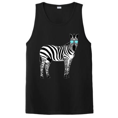 Funny Zoo Animal Africa Gift Zebra PosiCharge Competitor Tank