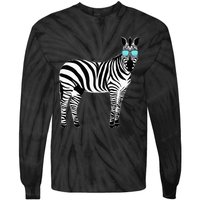 Funny Zoo Animal Africa Gift Zebra Tie-Dye Long Sleeve Shirt