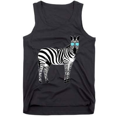 Funny Zoo Animal Africa Gift Zebra Tank Top