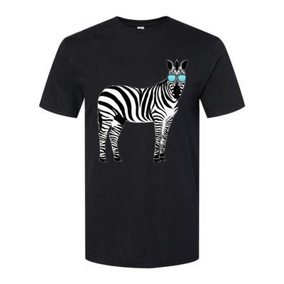 Funny Zoo Animal Africa Gift Zebra Softstyle CVC T-Shirt