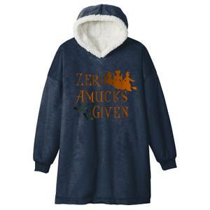 Funny Zero Amucks Given Cute Amuck With Bat Halloween Witch Hooded Wearable Blanket