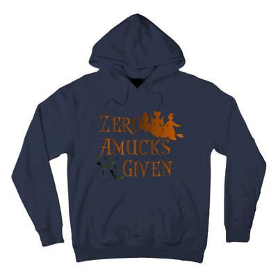 Funny Zero Amucks Given Cute Amuck With Bat Halloween Witch Tall Hoodie